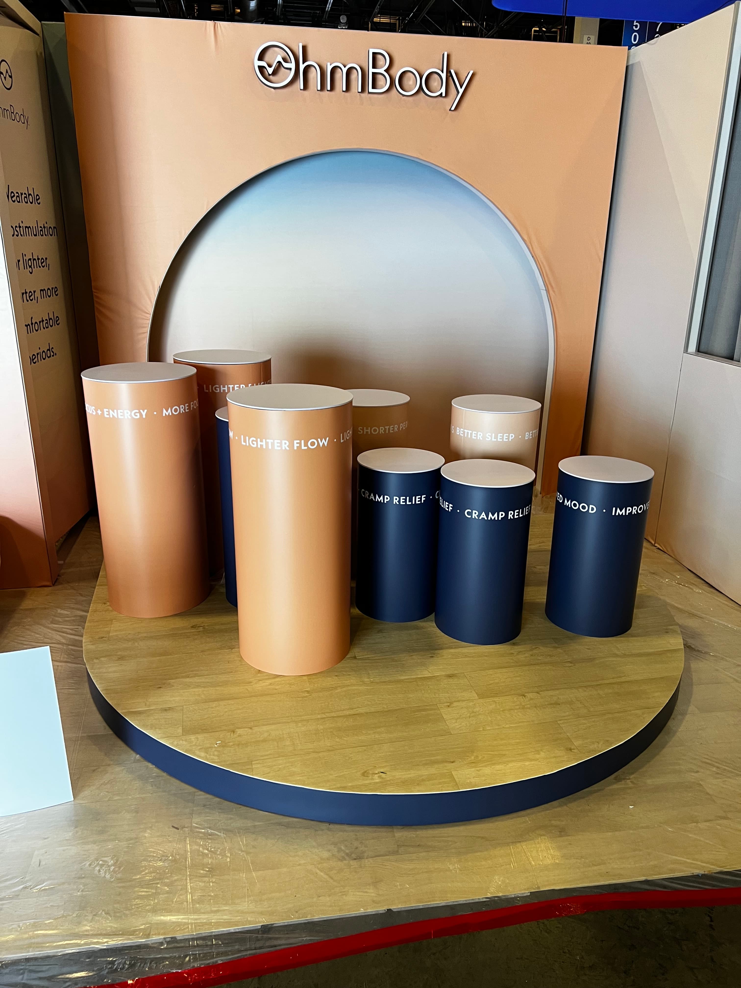 Trade show exhibit SEG installation